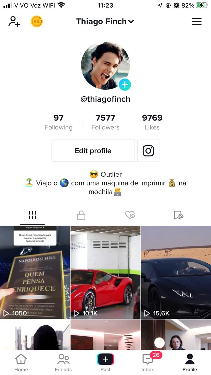 Thiago Finch — Antes